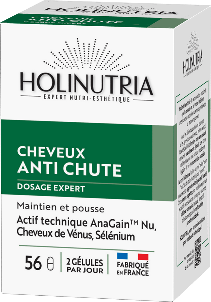 soin cheveux : complément alimentaire anti-chute de cheveux Holinutria